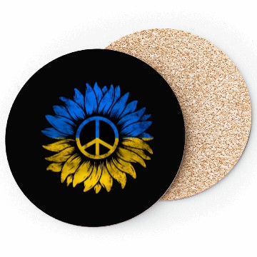 Discover Ukrainian Flag Ukraine Flag Sunflower Coasters