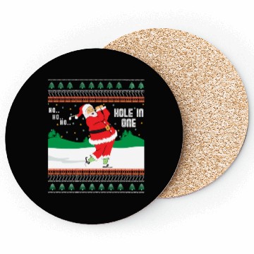 Discover Ho Ho Ho Ugly Santa Golf Jumper Coasters