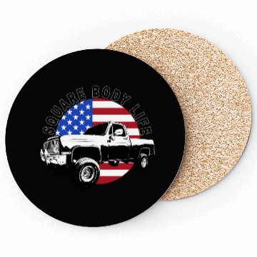 Discover Squarebody Truck 4X4 Square Body Coasters