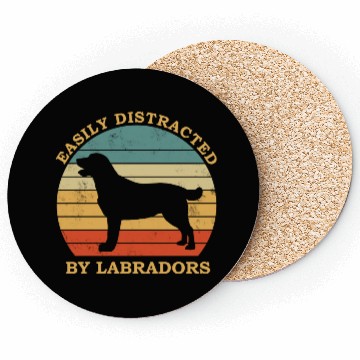 Discover Labrador Lover Design Easily Distracted By Coasters