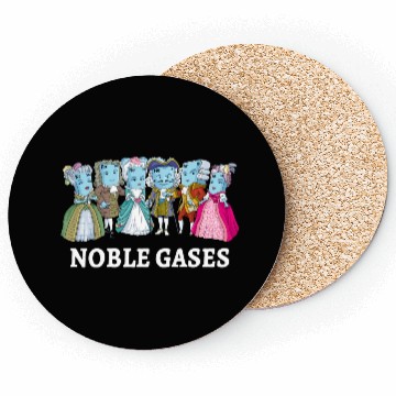 Discover Noble Gases Science Pun Joke Funny Periodic Table Coasters