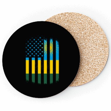 Discover Rwanda And America Flag Rwandan American Flag Coasters