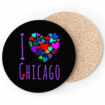 Discover I Love Chicago Heart City Of Chicago Coasters