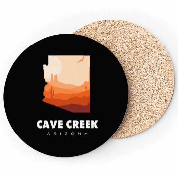 Discover Caving Cave Creek Arizonna For Caveman Hiker Coasters