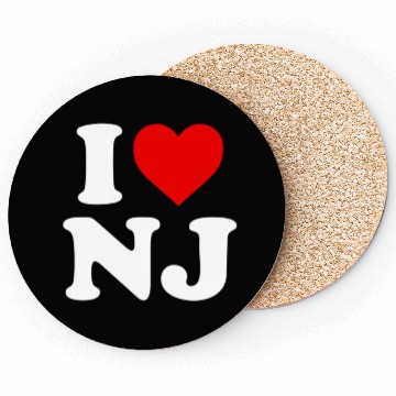 Discover I Love Nj Heart New Jersey Coasters