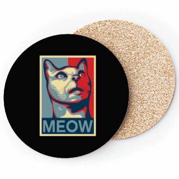 Discover Cat - 'MEOW' Coasters