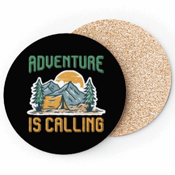 Discover Adventure is calling Mountain lover Hiking Coasters