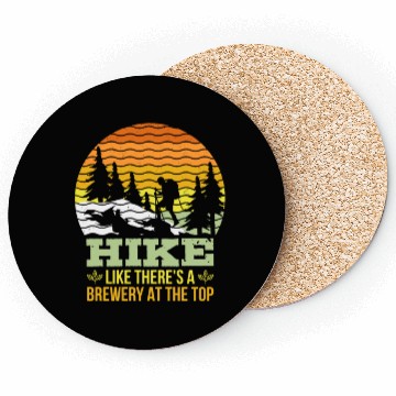 Discover Hiker funny Beer lover Hiking Mountaineering Coasters