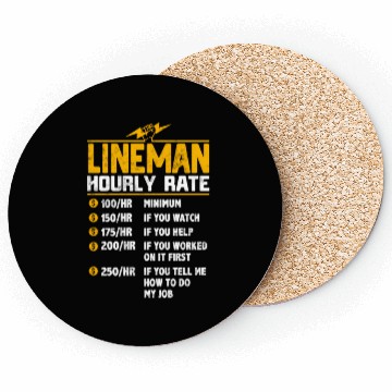Discover Lineman Hourly Rate Coasters