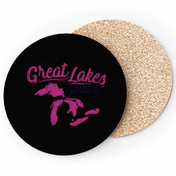 Discover Great Lakes Shark Free Unsalted Summer Vacation Coasters