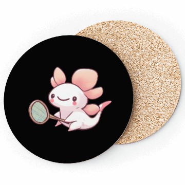 Discover Axolotl tennis badminton design Coasters