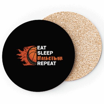Discover Eat Sleep Basketball Repeat Coasters