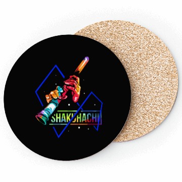 Discover Colorful Shakuhachi Japanese Bamboo Flute Coasters