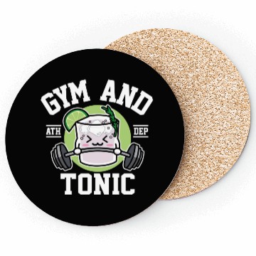 Discover Gym And Tonic Cute Drink And Workout Coasters