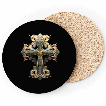 Discover Jesus Cross Painting Coasters