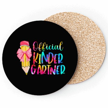Discover Official Kindergartener Crayon Back to School Coasters