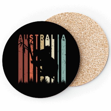 Discover Retro Koala Bear Lover Distressed Australian Koala Coasters