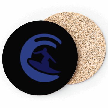 Discover surfer logo Coasters