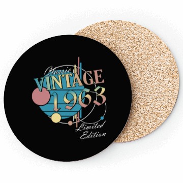 Discover 60th birthday 1963 60 er birthday Coasters