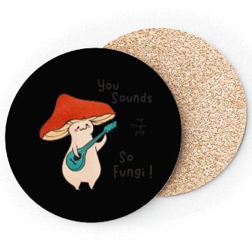 Discover funny mushroom farmer Coasters