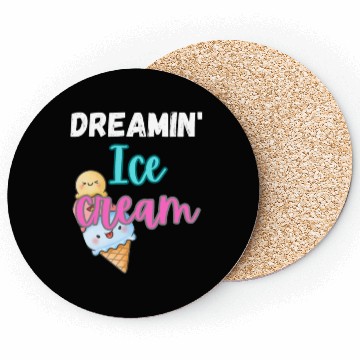 Discover Dreamin' Ice Cream Summer Design Coasters