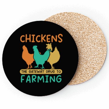 Discover Chicken Farmer Chicken Whisperer Farm Animal Coasters