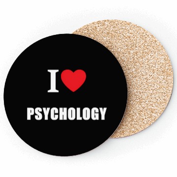 Discover Vintage I Love Psychology Psychologists Coasters