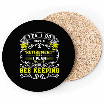 Discover Beekeeper Flowers Cute Animal Protection Coasters