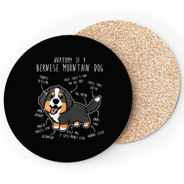 Discover Bernese Mountain Dog Anatomy Coasters