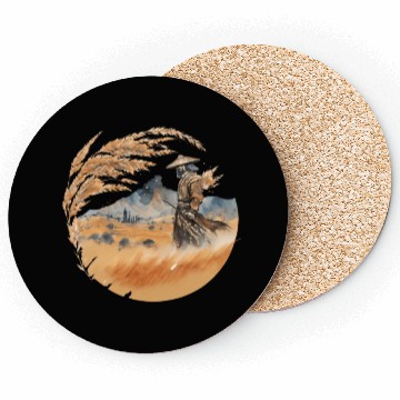 Discover Japan Samurai Retro Vintage Sword Warrior Coasters