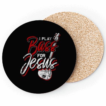 Discover Jesus Bassist Christian Bass Player Bass Guitar Coasters