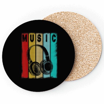 Discover Electronic Music Lover DJ Vintage Retro Coasters