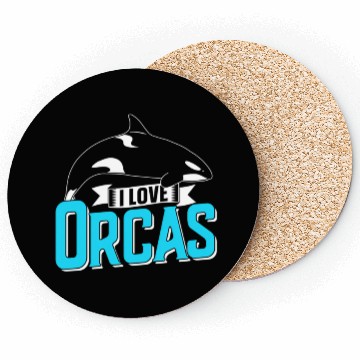 Discover I Love Orcas Orca Whale Sea Coasters