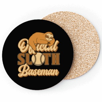 Discover Sloth Sloth Baseball Coasters