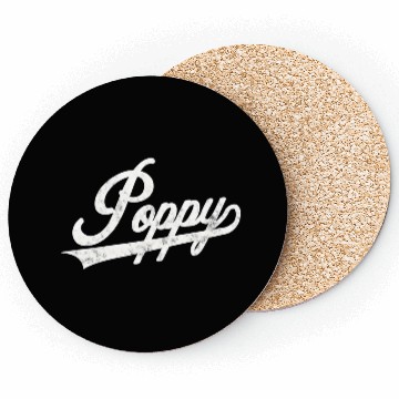 Discover Poppy Style Fatherâ€™S Day For Papa Grandpa Coasters