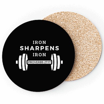Discover Iron Sharpens Iron (Proverbs 27:17) Coasters