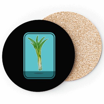 Discover Leek Vegetable Plant Coasters