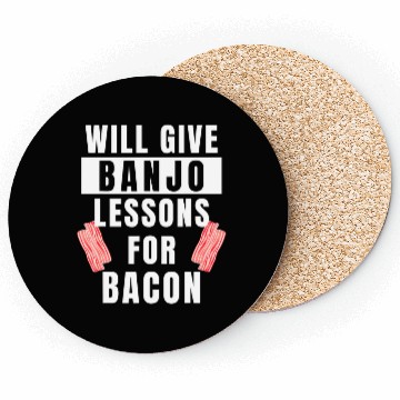 Discover Banjo Player Lessons For Bacon Music Instrument Coasters