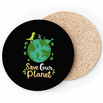 Discover Earth Day Planet Save Our Planet Environmentalist Coasters