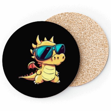 Discover Cute Baby Dragon Puppy Coasters