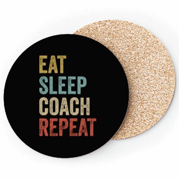 Discover Eat Sleep Coach Repeat Coach Coasters