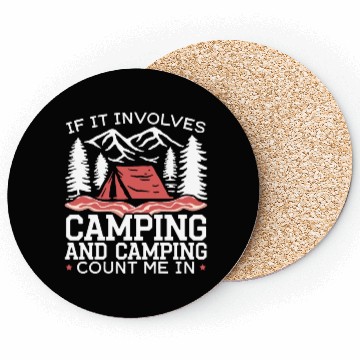 Discover Camping And Bacon Meat Camp Camper I Love Bacon Coasters
