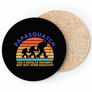 Discover Papasquatch Like A Regular Grandpa Bigfoot Coasters