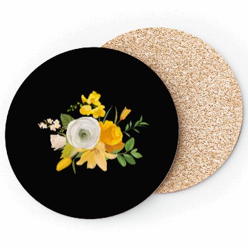 Discover Yellow Flower Coasters