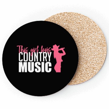 Discover This Girl Loves Country Music A Western Folk Fan Coasters