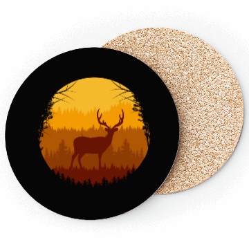 Discover Autumn Forest And Deer Coasters