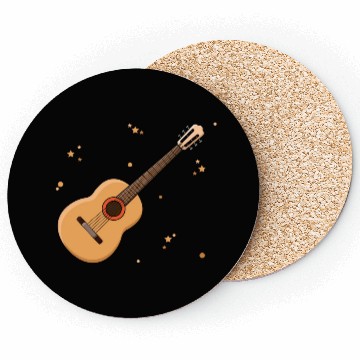Discover Cute Guitar Player Gift Kids Print Coasters