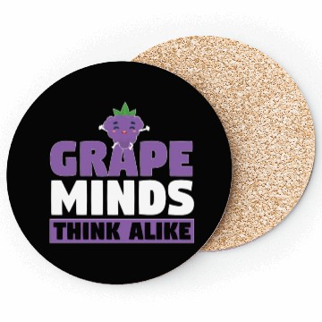 Discover Grape Minds Think Alike Coasters