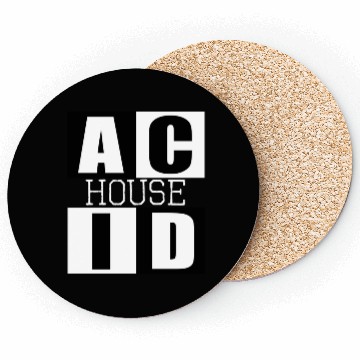 Discover ACID HOUSE music logo Coasters