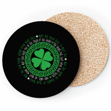 Discover Irish Blessing Celtic Knot 4 Leaf Clover - St Coasters